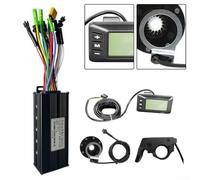 FACULX Kit de commande de vélo électrique 36/48 V 30 A à onde sinusoïdale avec écran LCD GD01, accélérateur et capteur 8 PAS pour vélo électrique et scooter 750 W/1000 W
