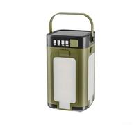 FACULX Lanterne solaire de camping à 4 feuilles, lumière LED rechargeable avec fonction de banque d'alimentation, charge USB de type C, pour randonnée, famille, urgence