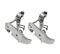 FACULX Lot de 2 pieds presseurs à roulettes de rechange adaptés à la plupart des machines à coudre, conçus pour faciliter l'alimentation en tissu lisse et les coutures précises