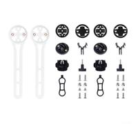 FACULX Lot de 2 supports d'ordinateur de vélo en nylon avec adaptateur de | Support de vélo en nylon, pour support d'ordinateur Bryton, fixation de vélo imperméable, kit de montage œil de chat