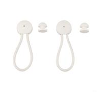 FACULX Lot de 2 tendeurs élastiques avec bouton, élastique de 9 cm