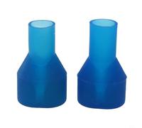 FACULX Lot de 2 valves de morsure de rechange, embout buccal en silicone, 8 mm de diamètre intérieur pour camping, randonnée, sac à dos, poche à eau, bleu