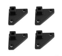 FACULX Lot de 4 supports de pied de tonnelle en plastique pour tubes de 21 x 21 mm pour tente pop-up et auvents, supports de base pour structures de camping en plein air