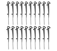 FACULX Lot de 40 clips de fixation pour gouttière en plastique de 150 mm pour guirlandes et lumières extérieures