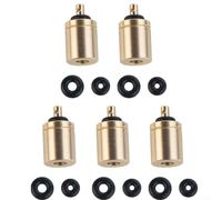 FACULX Lot de 5 adaptateurs de recharge de gaz butane en laiton pour réchaud de camping - Valve de gonflage pour randonnée et cuisine en plein air