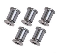 FACULX Lot de 5 boulons de pédalier en acier inoxydable pour plateau simple/double/triple, argenté pour vélo de route et montagne (B)