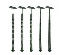 FACULX Lot de 5 mini lampadaires LED en plastique pour rue, modélisme ferroviaire, mât en treillis LED, tension 3 V 1/87 pour bacs à sable, miniatures, jardins, villes