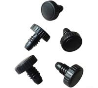 FACULX Lot de 5 protections en plastique pour queue de billard | Lot de 5 protections en plastique pour queue de billard Noir Diamètre 19,2 mm Pour Peradon Master