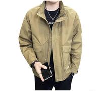 FACULX Manteau Casual Hommes Pour Bureau Quotidien | Col montant stylé, tissu extensible 85% polyester, idéal , coupe régulière
