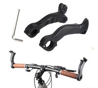 FACULX Paire d'embouts de guidon de vélo en nylon antidérapant à angle réglable pour VTT adulte 21,8 mm à 24 mm de diamètre