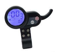 FACULX Panneau de commande à écran LCD pour scooter électrique 36-60 V 6 broches Accessoire compatible Noir Matériau ABS Installation facile 10 x 8 cm Tête ronde 6 broches