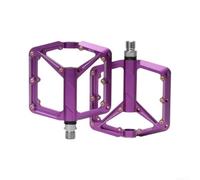 FACULX Pédales de vélo en alliage d'aluminium avec texture antidérapante | Système de roulement à trois piliers pour vélo de montagne et vélos pliants - Large plateforme