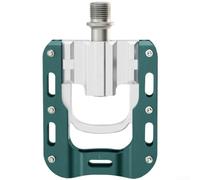 FACULX Pédales de vélo pliantes 1,4 cm en alliage d'aluminium | Plateforme pliable avec roulements scellés, clous antidérapants pour Brompton pour dahon, cycle compact d'économie d'espace