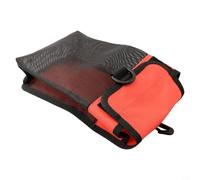 FACULX Pochette Mesh Nylon PVC pour Bouée de Sécurité | Maille PVC/Nylon, drainage pour rapide, boucle pivotante, anneau D, compact 20x13cm