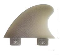 FACULX Pour aileron de quille en fibre de verre compatible FCS, petit | Centre de remplacement pour aileron de planche de surf, accessoire léger transparent de 8 cm pour une meilleure maniabilité
