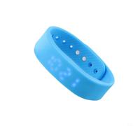 FACULX pour Alarme Vibration Silencieuse Suivi Sommeil IP65 pour Alarme | Double pour alarme vibrante, silence total, idéal bureau pour chambre, suivi sommeil pour précis, écran date heure(Blue)