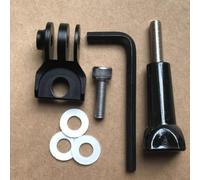 FACULX Pour caméra de vélo Brompton pour caméra Cateye pour Wahoo | Support de guidon en alliage pour GPS - Adaptateur vélo pliable - Taille S - Noir