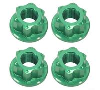 FACULX Pour écrous de voie M10 pour vis d'essieu fixie écrous de moyeu | Aluminium 7075, noir, vert, pour Quick Release Aluminium, 7075,