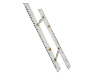 FACULX Règle parallèle marine 600 mm Design Split Pull | Outil de traçage de graphique en plastique transparent pour la planification d'itinéraire de navigation bateau yacht navire