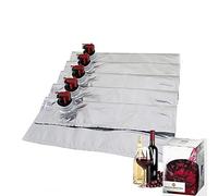 FACULX Sacs de rechange pour sac à vin - 5 L, réutilisables et rechargeables avec bec verseur, poches à boisson jetables, parfaites pour les voyages, le camping, la randonnée