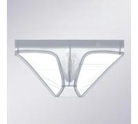 FACULX Slip Homme Transparent Pouch Confortable | Tissu transparent, soie de glace douce, taille basse, respirant, idéal pour la nuit