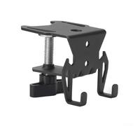 FACULX Support de cartouche de gaz de camping, pince de table, économiseur d'espace, ouvre-bouteille, crochet compatible avec 2,5 cm d'épaisseur, construction en fer, noir (crochet)