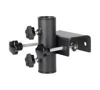 FACULX Support de parasol robuste pour balcon, clôture de jardin, terrasse, plage de serrage de 20 à 63 mm pour mât de parasol de 23 à 38 mm de diamètre