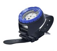 FACULX Support de poignet lumineux pour boussole étanche jusqu'à 50 m | Plongée sous-marine étanche pour boussole Monté au poignet phosphorescent pour cadran, grande fenêtre latérale