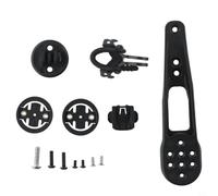 FACULX Support pour ordinateur de vélo en nylon noir | Vélo de route | Fixation stable sur guidon | Cyclistes | Matériau en nylon pour Garmin pour Bryton pour Cateye H31