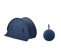 FACULX Tente de plage portable avec appui-tête coupe-vent et imperméable pour protection solaire, idéale pour le camping en plein air et les aventures de randonnée (B avec rideau de porte)