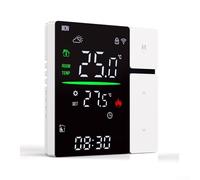 FACULX Thermostat intelligent, thermostat WiFi programmable pour chauffage au sol électrique et systèmes de chaudière à gaz, compatible avec Tuya/Google (Blanc 3A-WIFI)