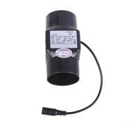 FACULX Ventilateur extracteur d'air en ligne 12 V 6 W, 50 mm de diamètre, faible bruit, pour salle de bain, cuisine (noir)