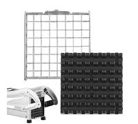 Facynde FacynCoupe-Frites | Rechange étanches en Acier Inoxydable - Options 1/2" ou 3/8", Gadget Cuisine pour Lave-Vaisselle, pour oignons coupés, Carottes, Pommes Terre, courgettes, Cloche