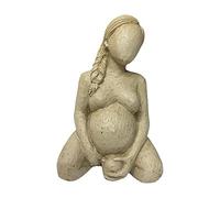 Facynde Sculpture de Femme d'accouchement, Figurine imperméable pour la décoration de la Maison, Statue de Grossesse à naître, Statue de Femme d'accouchement imperméable en résine