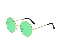 FacynSoleil Rondes - Morétro Hippie Style années 60 | Soleil colorées Lunettes pour Hommes Femmes Costumes Fêtes Cadeaux