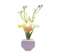 FacynVeilleuse Champignon LED | Veilleuse LED enfichable | détection lumière avec capteur crépuscule à l'aube, décoration Lampes Chevet à Changement Couleur