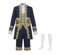 FAD-4U Costume Médiéval Manteau Victorien Pour Homme Style Rococo Steampunk Gothique Prince Manteau Costume Mariage invités Makeup Party