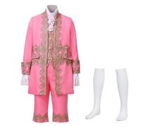 FAD-4U Costume Médiéval Manteau Victorien Pour Homme Style Rococo Steampunk Gothique Prince Manteau Costume Mariage invités Makeup Party