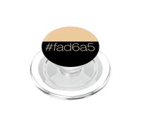 FAD6A5 Hex Pêche Orange Pâle Chaud Minimaliste Esthétique PopSockets PopGrip pour MagSafe
