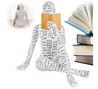 Fadaing Pulp Figurine Femme Lissante, Ornement en Résine Sculpture D'une Femme Lisant Un Livre Pour Étagères (4,1)