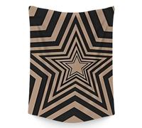 FADALO Downtown Girl Y2k Tapisserie à motif d'étoiles géométriques, tapisserie décorative vintage tendance pour femmes et filles, à suspendre au mur pour salon, chambre à coucher, dortoir, 130 x 150