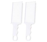 Fade Comb Barber Fade Comb, 2 Pièces Peignes De Mélange Professionnels Pour Fondus, Peigne De Coupe De Cheveux Résistant à La Chaleur, Peigne à Dessus Plat De Positionnement Incurvé