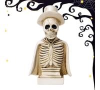Fade Resistant Construction: This skeleton halloween decor uses solid resin material, has drop-resistant, sturdy build, works well in both sun and rain as it is weather-proof, stays resistant to fadi