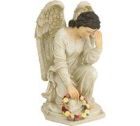FADEDA Ange de la fosse / hauteur:41 cm / peint à la main / figurines de crèche détaillées - Noël Table Décoration Accessoires de crèche