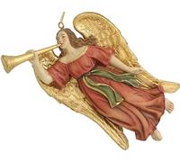 FADEDA Ange volant avec trombone - Hauteur : 10 cm - Peinte à la main - Figurines de crèche détaillées - Décoration de table de Noël - Accessoires de crèche