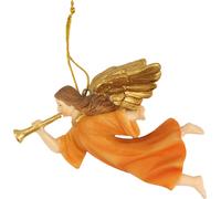 FADEDA Ange volant, avec trombone / Hauteur:14 cm / peint à la main / Figurines de crèche détaillées - Noël Table Décoration Accessoires de crèche