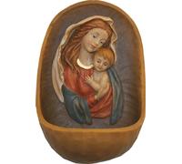 FADEDA Bénitier "Marie et l'Enfant" / hauteur:13 cm / peint à la main / figurines de crèche détaillées - Noël Table Décoration Accessoires de crèche