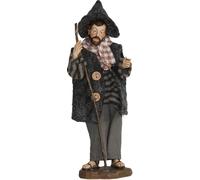 FADEDA Berger avec bâton Pays alpin / Hauteur : 12 cm / Peinte à la main / Figurines de crèche détaillées - Décoration de table de Noël Accessoires de crèche