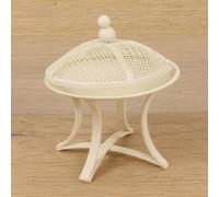 FADEDA Bol de feu mini, blanc / hauteur:6 cm / peint à la main / figurines de crèche détaillées - Noël Table Décoration Accessoires de crèche