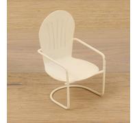 FADEDA Chaise blanche / hauteur:7 cm / peinte à la main / figurines de crèche détaillées - Noël Table Décoration Crèche Accessoires